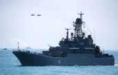 Rosyjska armada na Pacyfiku. Okręty mają wsparcie z powietrza