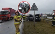 Dramatyczny wypadek z udziałem 5 pojazdów. Nastolatka zabrał śmigłowiec