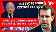 Bocheński nie wytrzymał. Moment starcia z dziennikarzem. "Nie życzę sobie"