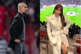 Pep Guardiola zmierzył wzrokiem piękność. Kim była?