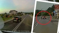 Pirat drogowy na Śląsku prawie staranował dziecko. Ale tego się nie spodziewał. Jest nagranie