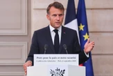 "Rosja zamyka w logice wojny i terroru". Macron reaguje po ataku