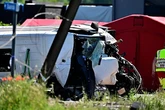 Accidente mortal entre un microbús escolar y un tren en Bélgica