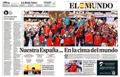Portada de EL MUNDO del lunes 20 de julio de 2026