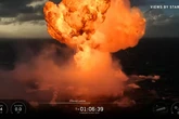 Un cohete de SpaceX se incendia tras aterrizar en el océano Índico