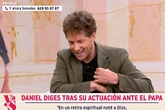 Daniel Diges desvela su pasado religioso tras cantarle al Papa: "Vengo de una familia de Testigos de Jehová"
