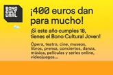 Los jóvenes que cumplan 18 años en 2026 podrán solicitar desde este viernes el bono cultural