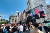 Mélenchon da el "chupinazo" de las presidenciales en Saint-Denis y sube en las encuestas: "Es el único que representa el futuro de este país"