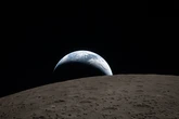 Primera imagen de la Tierra desde la cara oculta de la Luna