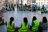 Acampada de profesores en Valencia ante el "ninguneo" del Gobierno en educación