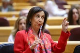 Margarita Robles carga contra las empresas por el fin del programa del nuevo caza europeo: "Es un fracaso. Se han antepuesto los intereses de la industria a la defensa de Europa"