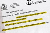El Gobierno rescató a Plus Ultra con una estructura de control accionarial falseada