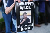 Mahmoud Khalil holds month-old son for first time in ICE detention