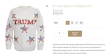 Trump hawks Christmas merch – including a $150 sequin sweatshirt