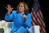 Kamala Harris avoids all mention of Biden’s flubs at campaign stop