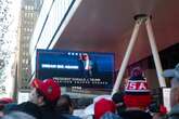 I was with the MAGA supporters and the scenes were weird even for NYC