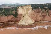 Cottage left on the brink of 400ft Jurassic Coast cliff drop