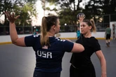 The US women training to compete in an Olympic sport they didn’t know