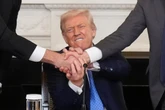 Trump slips while touting peace deal between ‘Aberbaijan and Albania’