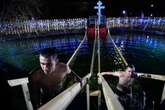 Warm weather threatens Epiphany ice water plunges for Russia's Orthodox Christians