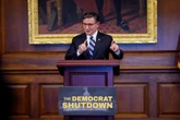 Mike Johnson says shutdown comes down to Schumer cowering over Mamdani