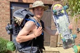 Skateboarder’s belongings stolen on charity ride from UK to Morocco