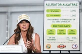 At Alligator Alcatraz, Kristi Noem says ICE ‘detained a cannibal’