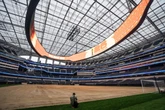 World Cup stadium awaits grass pitch 30 days before its first match