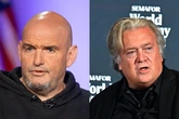 John Fetterman seen dining with Steve Bannon on wedding anniversary