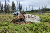 Man rescued from Canadian wilderness after carving ‘HELP’ into rock