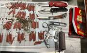 TSA officers shocked to find 82 fireworks and knives in carry-on bag