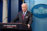 Biden makes first appearance in White House briefing room as president