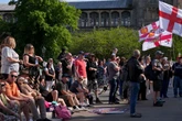 Protest held after 7 men charged with child sexual offences in Norfolk