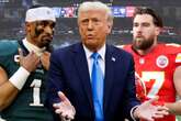 Who will Donald Trump be supporting at the Super Bowl?