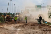 Missile strike lands near Israel airport as passengers run in terror