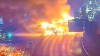 M25 closures after massive lorry fire blocks carriageway