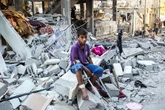 Watch live view of camp for displaced Palestinians in Rafah