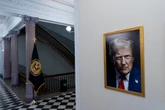 White House shows off stern Trump portrait