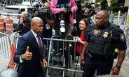 NYC Mayor Eric Adams arrives at court for bribery and fraud charges