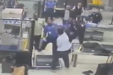 Moment traveler attacks TSA agents in Florida airport