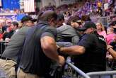 Man tasered after storming Trump rally press area weeks after shooting