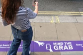 Oxford Street shop paints phone theft warnings onto street