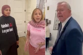 Antiwar activist says GOP lawmaker hit phone from hand during protest