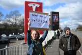 Who is behind the anti-Elon Musk protests targeting Tesla in London?