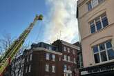 Man in hospital after being pulled from flames in central London fire