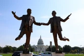 Mysterious Trump-Epstein statue hauled out of DC after only one day