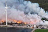 Waste facility fire continues for over a week as smoke warnings issued