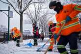 Schools and roads closed as heavy snow blankets northern China