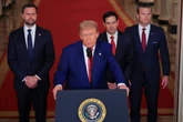 Trump denies wanting regime change after bombing raid on Iran