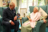World’s oldest person tells King ‘all the girls were in love with you’